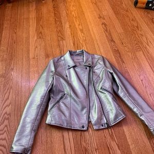silver leather jacket